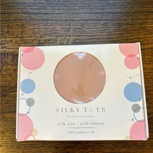 Silk Tot crib sleeve blush pink 100% mulberry silk NEW